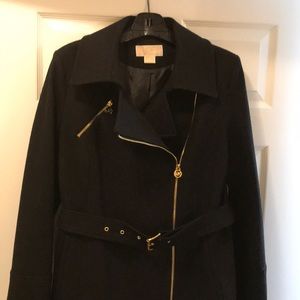 Black MK wool coat